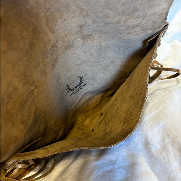 Inherited Leather boho fringe envelope bag - Picture 5 of 6